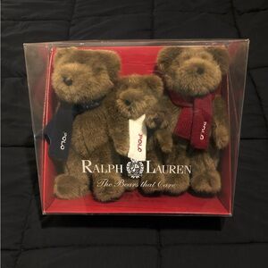 Vtg Ralph Lauren holiday Polo Bears